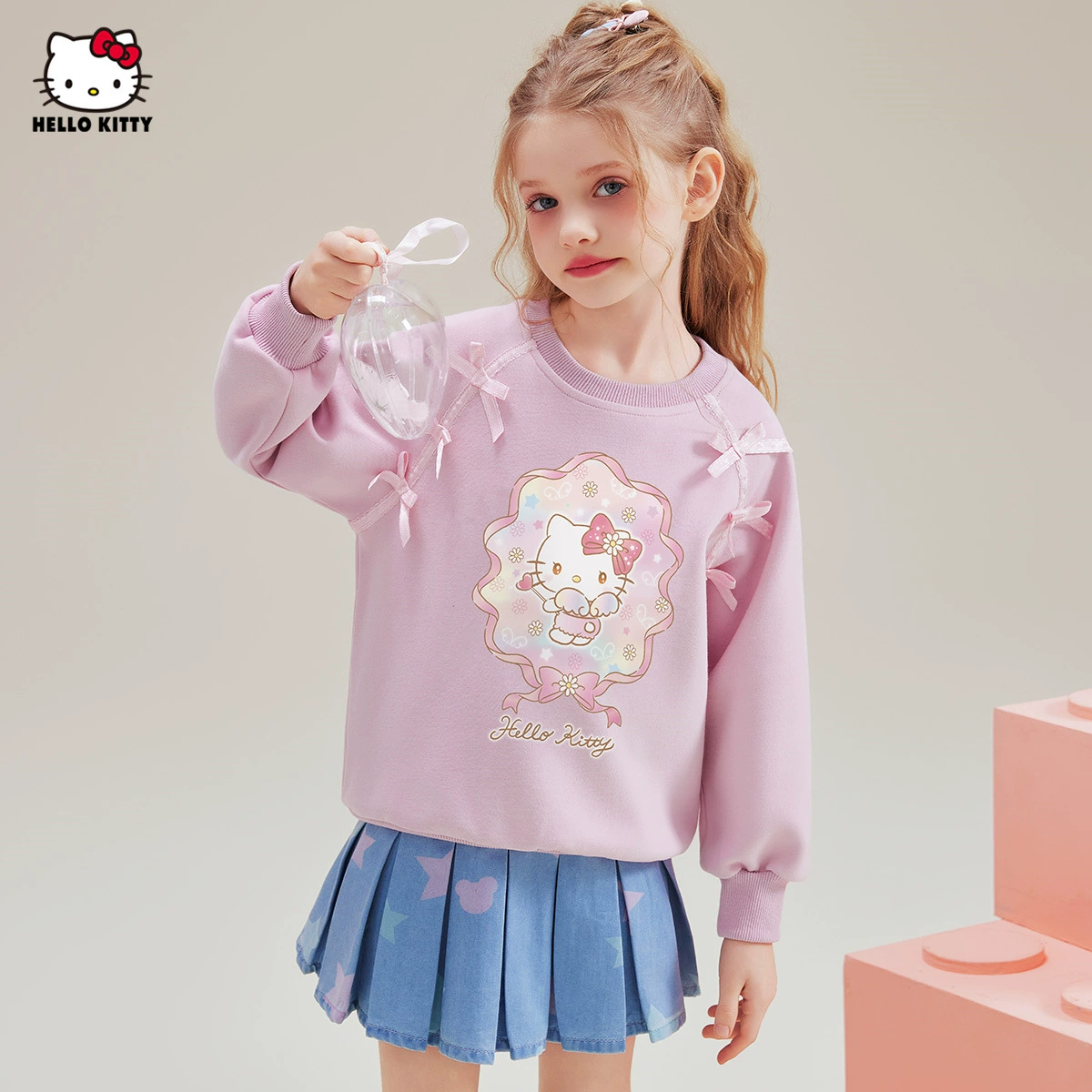 HelloKitty девушка весна осень Hello Kitty мультфильм свитера с принтом 2025 новый сладкий повседневный