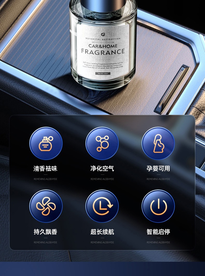 Smart Car Aromatherapy Machine, Car Perfume Automatic Spray Humidifier, In-Car Fragrance, Car-mounted Auto Start/Stop Aromatherapy Machine