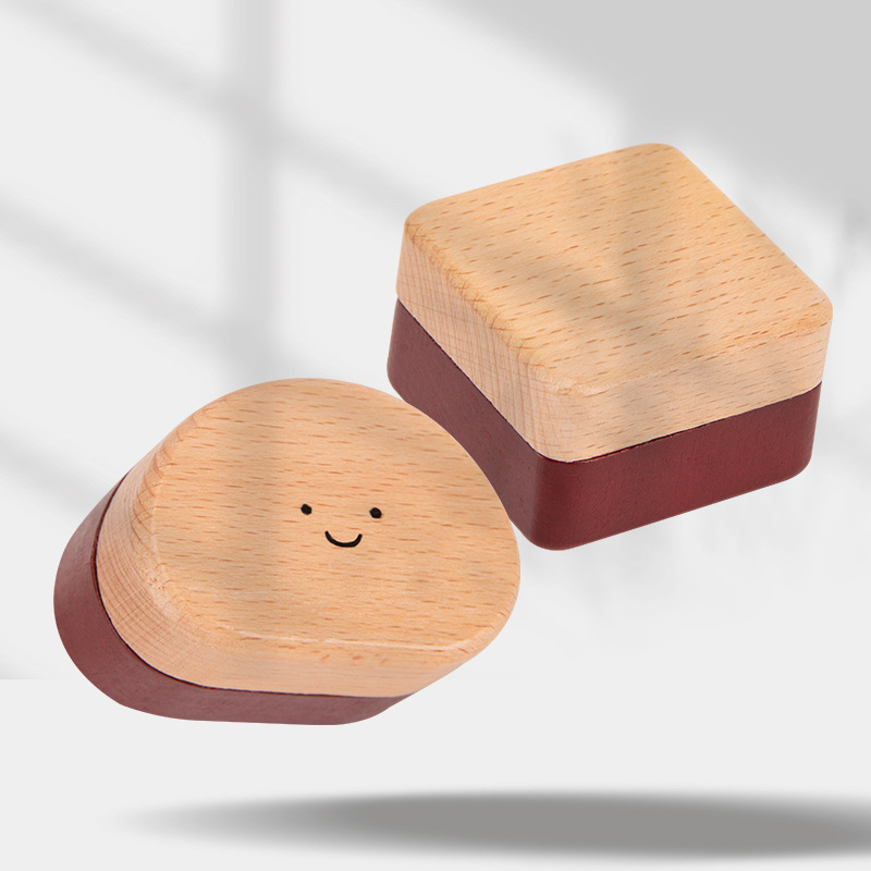 Caja de almacenamiento de dientes temporales de madera maciza Caja de dientes de leche Caja de colección de dientes para niños Caja conmemorativa de conservación de dientes para niños y niñas