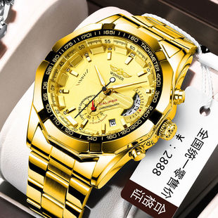 New Winner 340 Classic Style Men's Fashion Casual Hollow Automatic Mechanical Watch