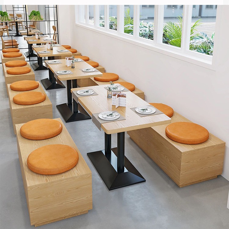 Restaurante occidental sofá hotel doble cara tarjeta asiento sofá restaurante barbecue comedor contra la pared tarjeta asiento mesa de comedor