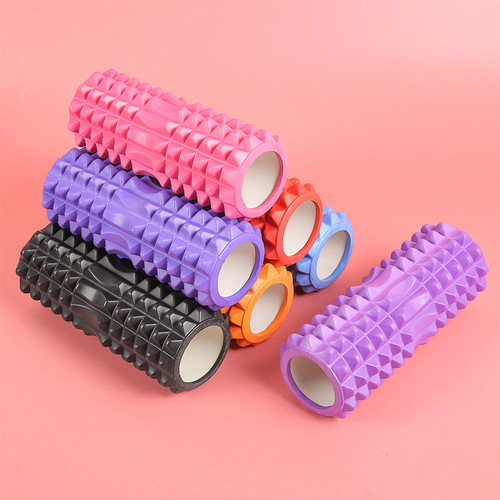 EVA hollow yoga column crescent style yoga column foam shaft muscle relaxation Pilates yoga column manufacturer direct sale