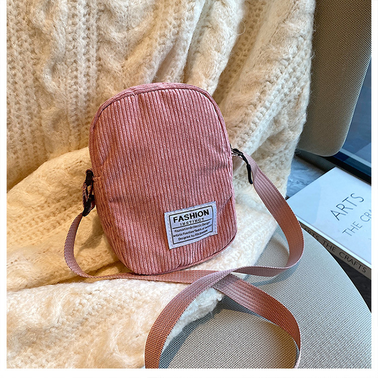 2022 Autumn/Winter new Japanese InS-style single-shoulder bag, crossbody bag, corduroy bag, mini phone bag, loose change bag undefined