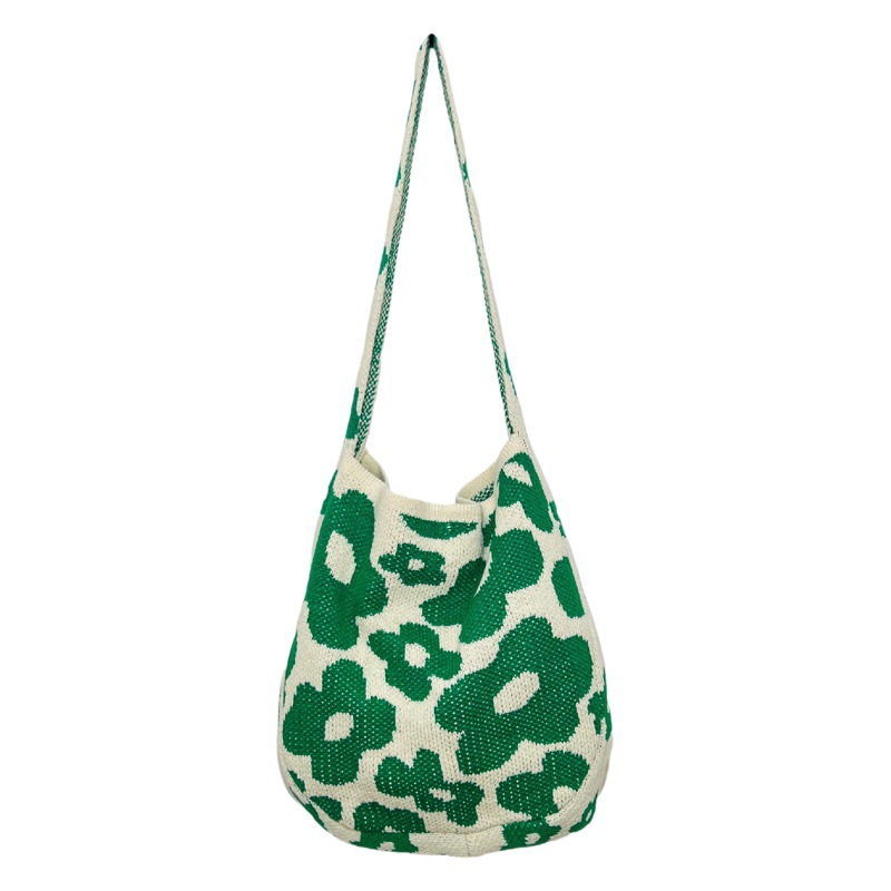 2022 nuevo Amazon bolsa de punto bolsa de mensajero bolsa de flores bolsa de gran capacidad bolsa de flores bolso de hombro moda femenina