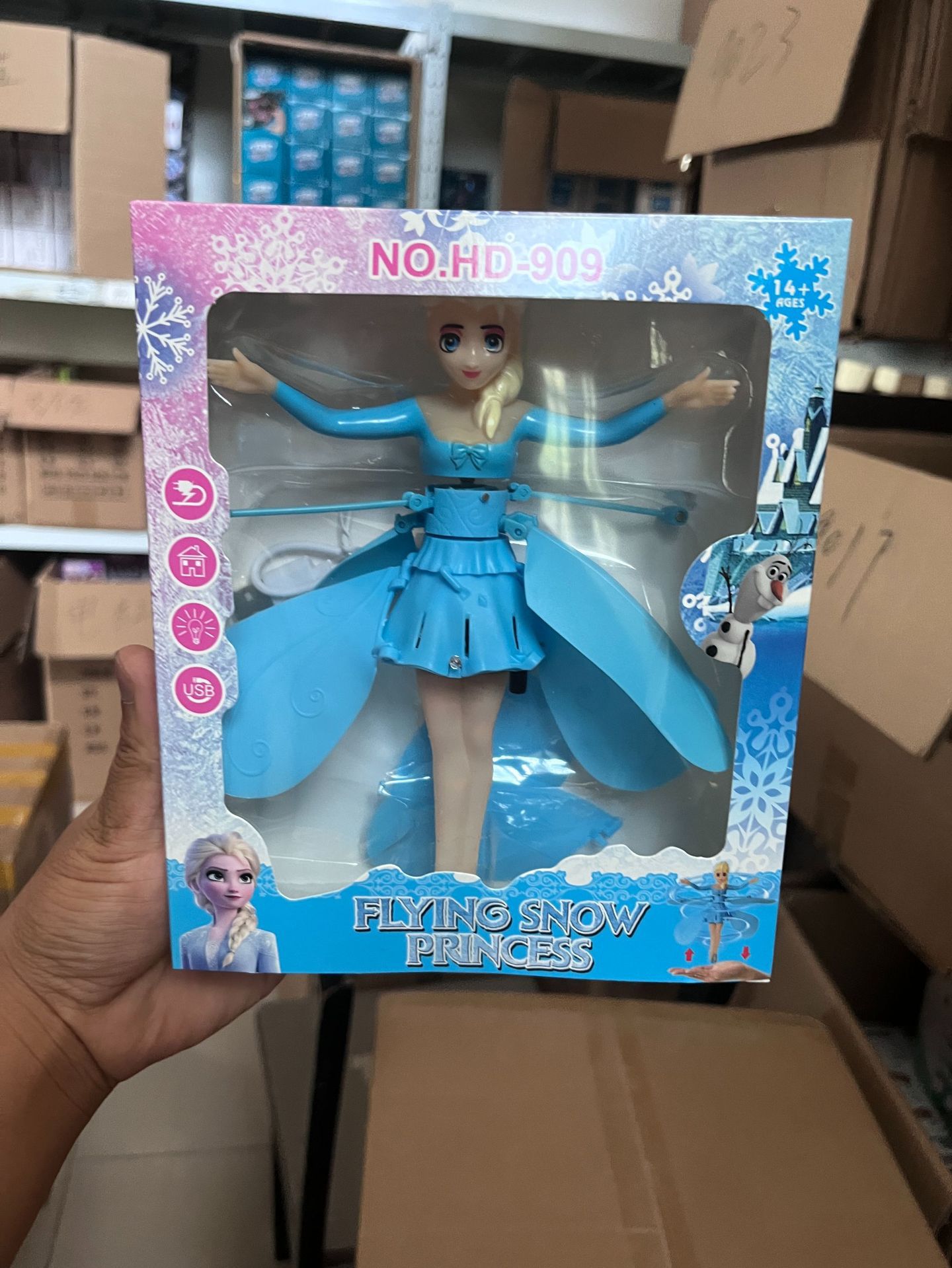 Ice princess blue aircraft