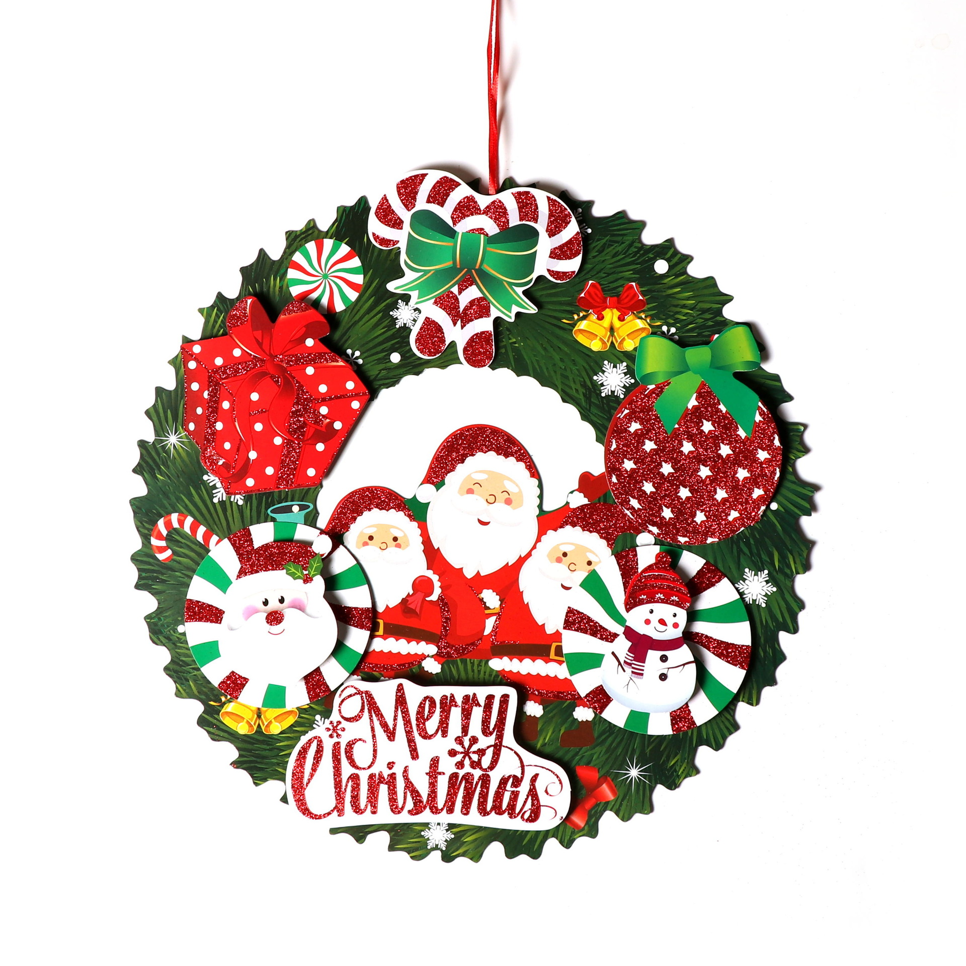 Navidad guirnalda Navidad decoración suministros colgante Holiday Mall Hotel tienda decoración adornos al por mayor