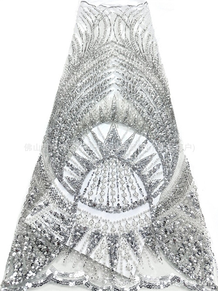 Gaoding industria pesada perlas tubo bordado tela de moda europea y americana vestido de boda sexy cena vestido de moda tela