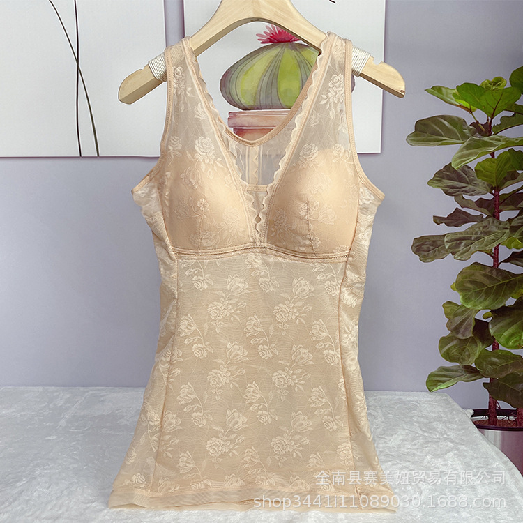 Foreign Trade Thin Upper Body Shapewear Women's Large Size Tummy Control Waist Body Shaping Top with Cup All-In-One Corset