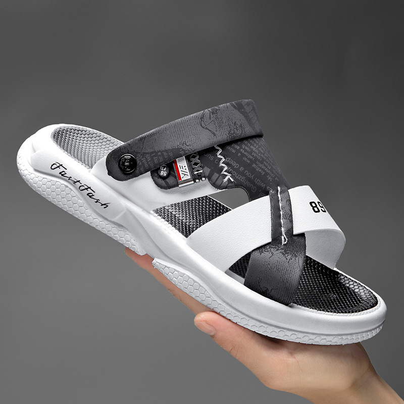 Sa per scarpe da spiaggia da uomo per il tempo libero all'aperto, nuovo stile estivo, piede antiscivolo, resistente all'usura, traspirante, una linea_voghion.com