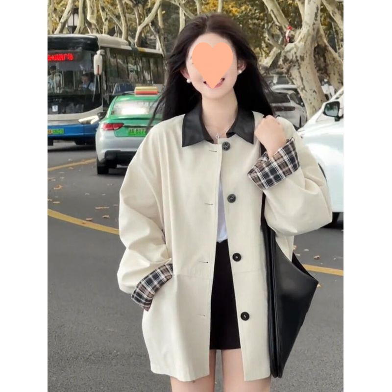 韩系风衣外套女2025春秋季新款小个子深秋休闲赫本风感日系|undefined