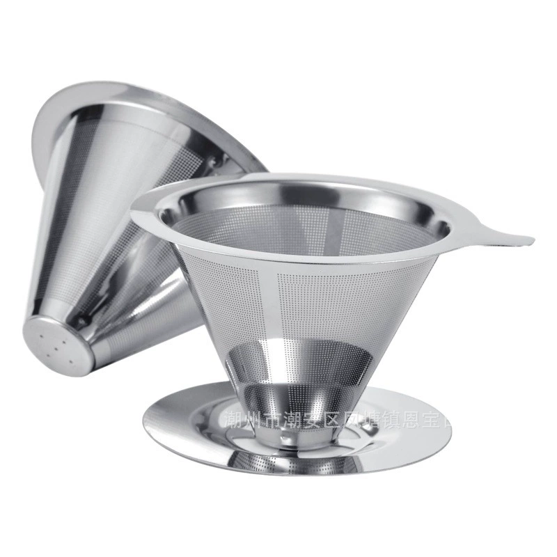 Источник завод кофе фильтр 304 из нержавеющей стали двойной ручной кофе воронка фильтр бесплатно трансграничные эксклюзивные