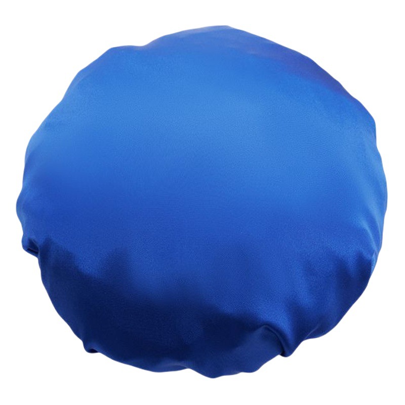 Gorro de Ducha de Doble Capa de Imitación de Seda con Banda Elástica y Hebilla, Ajustable para Viajes y Baño en Casa, Gorro para el Cuidado del Cabello para Mujer