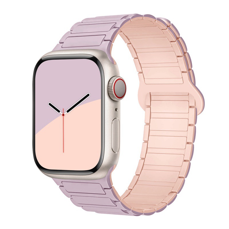 Aplicable Apple Watch S10 correa iWatch9 silicona magnética applewatch8 correa Ultra SE para hombres y mujeres