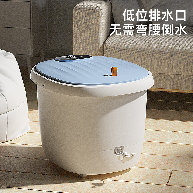 足浴槽折り畳み携帯加熱恒温全自動電動マッサージ家庭用足桶|undefined