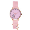 Fuchsia watch, cartoon pendant, quartz watches, simple and elegant design, wholesale