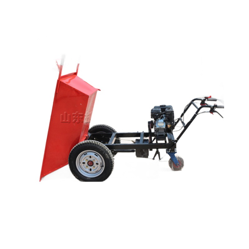 pequeño sitio de construcción empuje de mano camión de transporte de construcción de pavimento empuje de mano triciclo doméstico tira equipo de transporte de grano