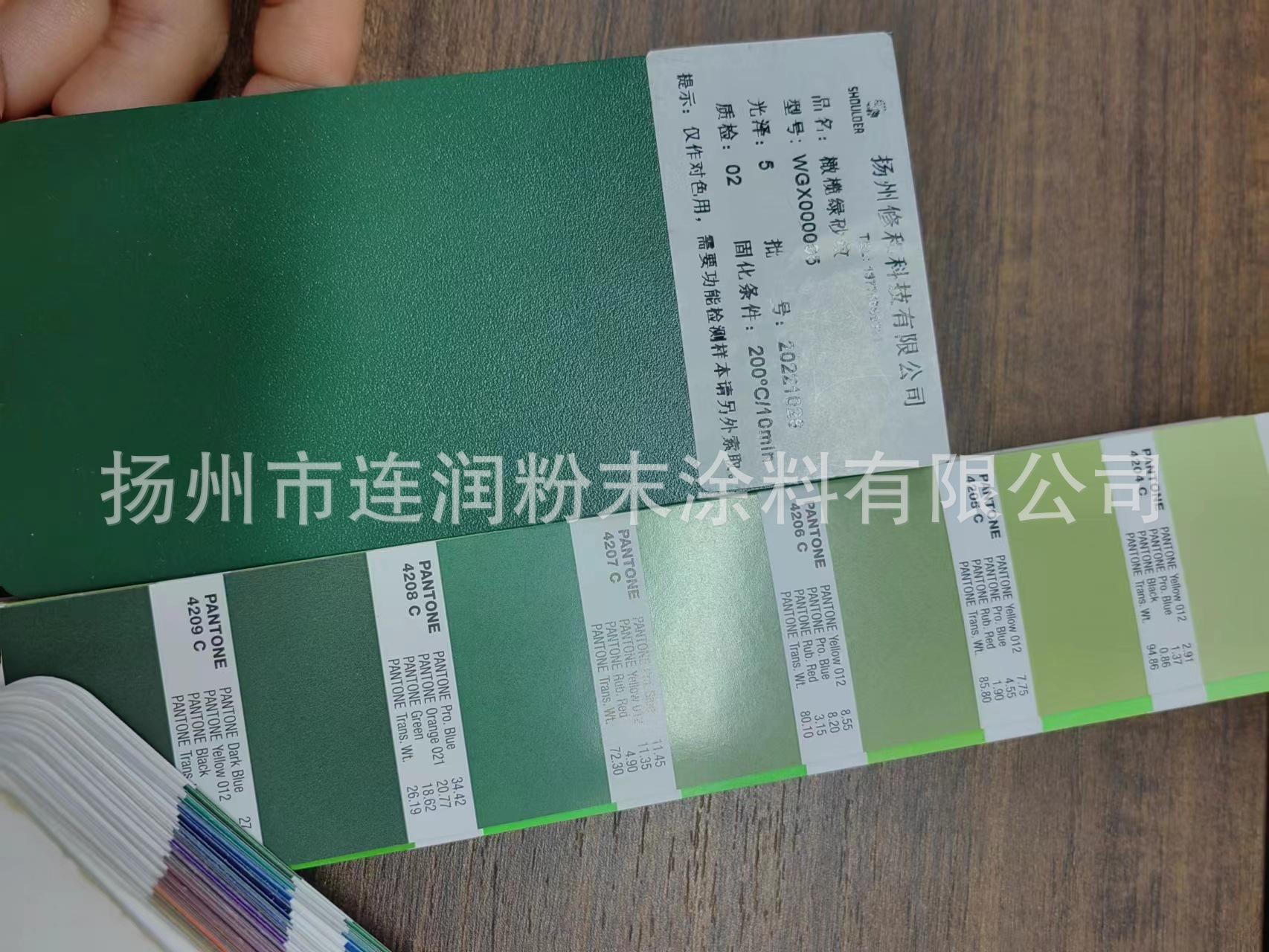 环氧聚脂热固性粉末涂料户内户外静电喷塑塑粉PT4209C橄榄绿砂