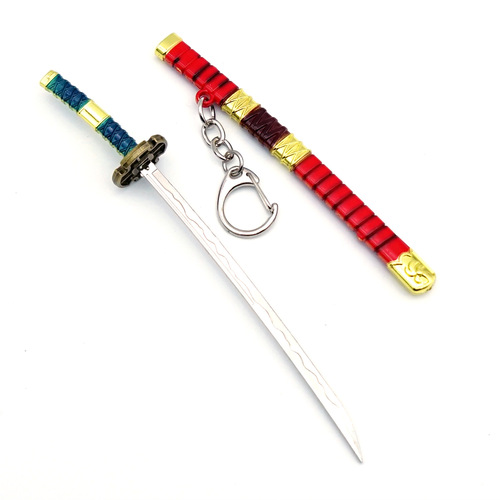 One Piece Red Sword Ghost Test Black Sword Snow Walking Yan Mo Tianyu Alloy Weapon Model Sauron Demon Sword Third Generation Keychain