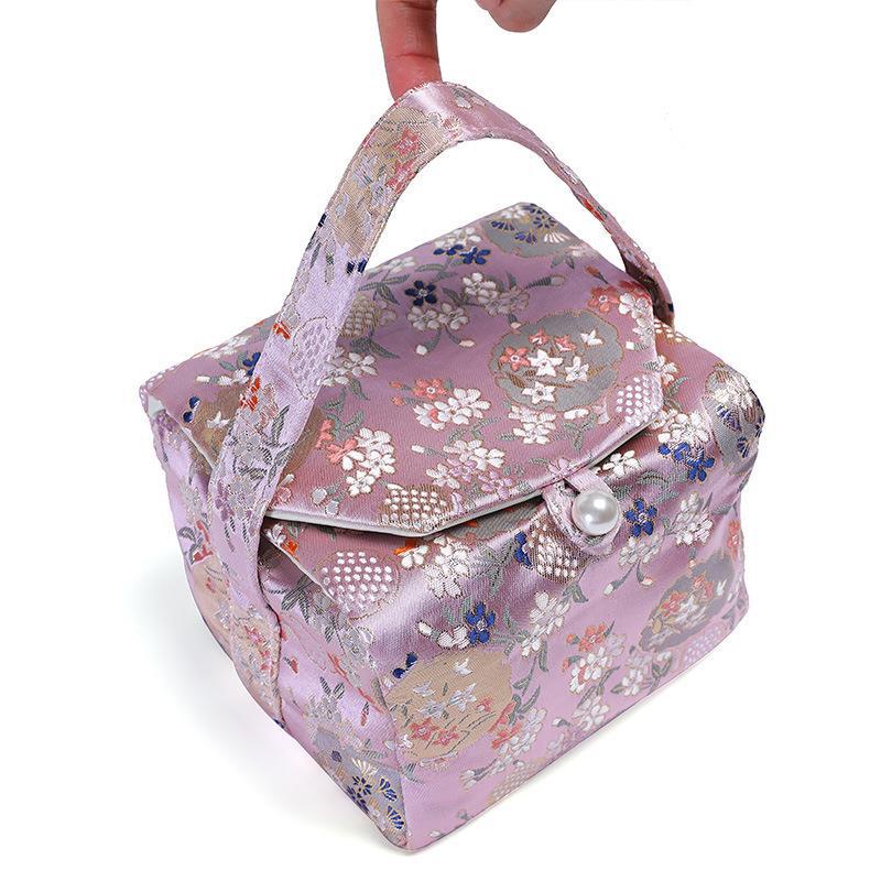 Ceremonia del té accesorios bolsa de tela Taza Express portátil de viaje juego de té bolsa de almacenamiento taza de té tetera bolsa de embalaje una olla dos tazas bolsa