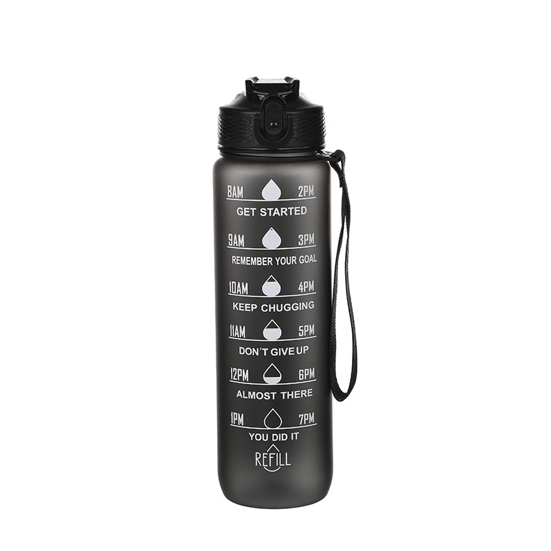 Gran capacidad gradiente de color espacio taza deportes al aire libre botella de agua SK TRITAN rebote cubierta paja taza de agua al por mayor