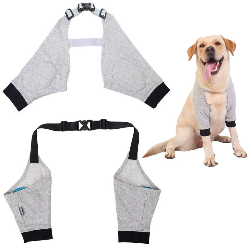 Защитный чехол для травм ног домашних животных Мягкий дышащий совместный протектор Протектор травм ног большой собаки Хлопок коленный протектор оптом