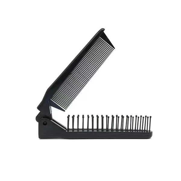 Black folding comb