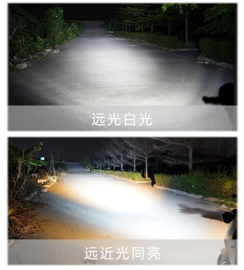 Electric Motorcycle Spotlight Super Bright LED Headlight Car Off-road Light