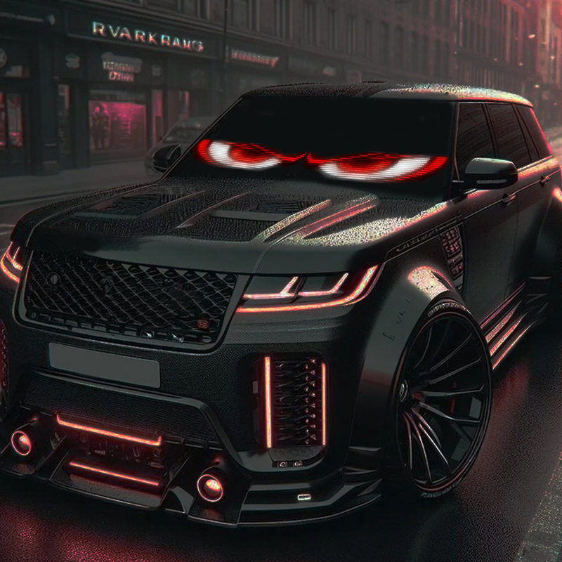 国境を越えた売れ筋の車のトラックのソフトスクリーンフルカラーディスプレイ点滅車のライトドアヘッドスクリーンLEDフレックススクリーン|undefined