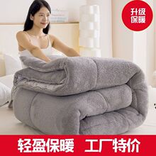 被子加厚羊羔绒棉被冬季保暖被子宿舍春秋双人被褥单人加绒被子