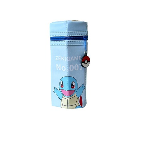 2024 Japanese new style Pokemon vertical pen bag primary school student cartoon large capacity hexagonal stationery bag trend