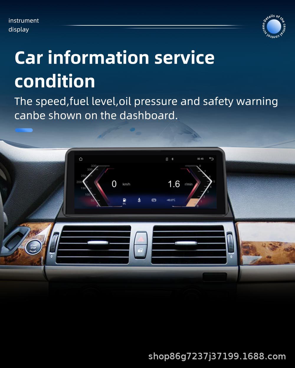 Suitable for Bmw X5 E70 10.25inch Central Control Car Navigation Player Bluetooth Reversing Image All-In-One Machine