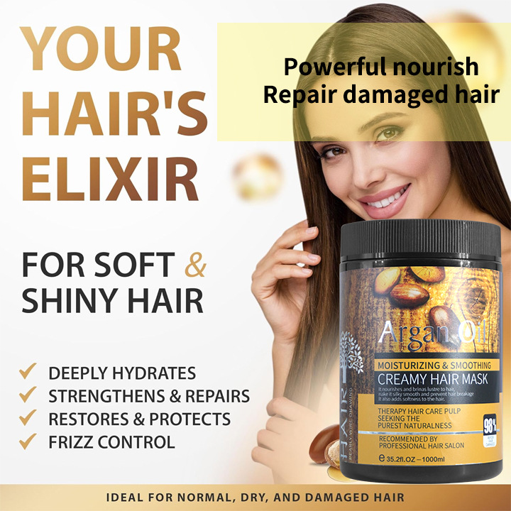 Comercio exterior Arganoil Cuidado Keratin Juego de cuidado de queratina Champú marroquí Acondicionador Mascarilla para el cabello