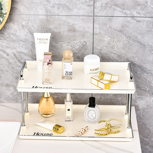Desktop storage rack cup holder multi-layer perfume aromatherapy entryway bedroom dressing table cosmetics storage rack