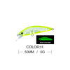 Japanese road bait sinking water, micro -object, Mino Freshwater slowly sinking 50mm/6g hard bait fishing tiller mouth 9154