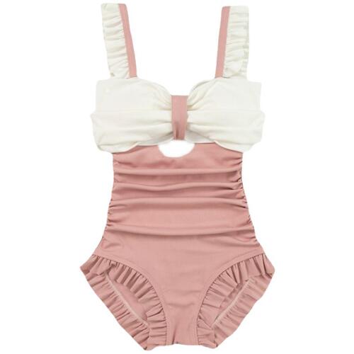 SOPHIE one-piece swimsuit female Japanese style small fresh pure desire covering belly high waist cute sexy ins style hot spring vacation