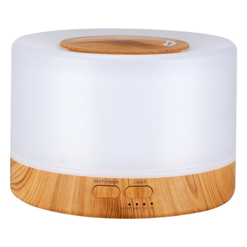 Humidificador de aromaterapia de 700ml, control remoto, diseño creativo de grano de madera, lámpara de aromaterapia ultrasónica, dispositivo para aire.