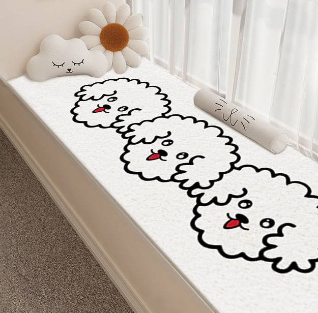 Ins fresco dormitorio cama manta hogar gran área gato-como alfombra de dibujos animados de Cachemira-como la ventana de la Bahía sala de estar mat