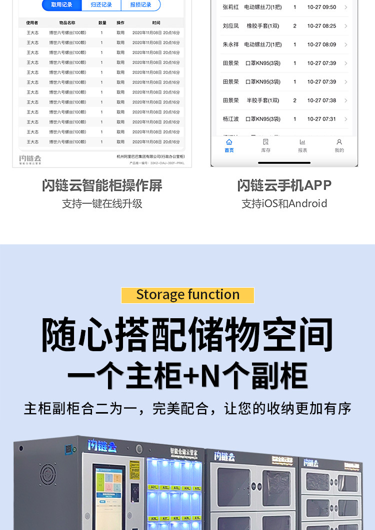 Интеллектуальный сетчатый шкаф для управления инструментом Flash Chain Cloud