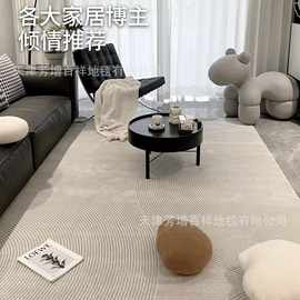意式极简沙发茶几毯客厅地毯2025新款轻奢高级无甲醛防猫抓床边毯