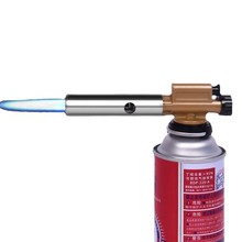 金屬卡式噴火槍可倒置噴火家用點火槍電子噴槍頭戶外燒烤烘焙焊槍