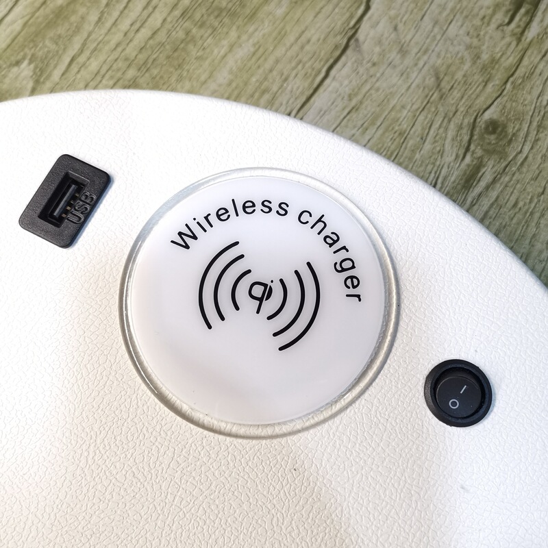 New transparent embedded wireless charger 15W mobile phone charger furniture charging accessories desktop hidden wide pressure 12V