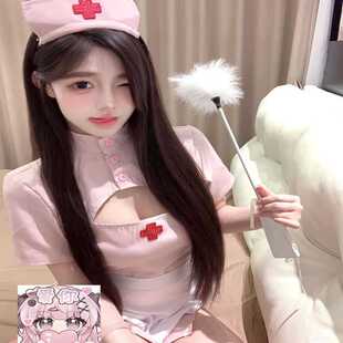 Drunk Cellar plus size Sex Lingerie Sexy Pure Desire Nurses' Clothing Role-playing Passion Clothes Hollow-out No-take-off Uniform