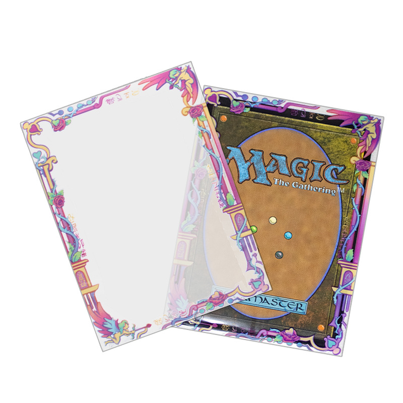 卡通卡膜高清加厚爱豆专辑拍立得小卡保护膜桌游牌套边框印刷定制