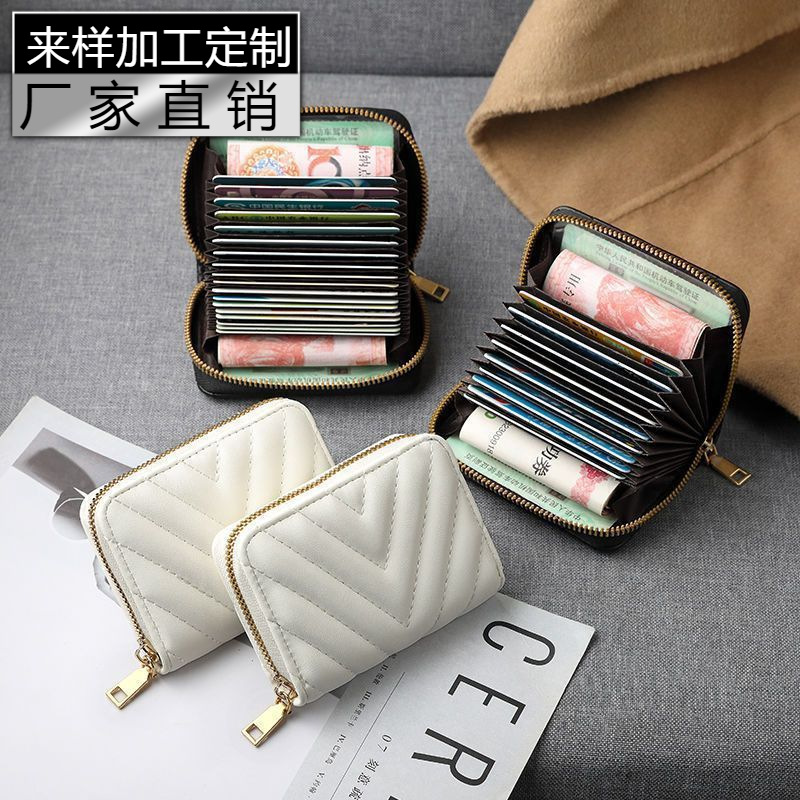 Nueva explosión inswind multi-tarjeta billetera popularidad en línea nicho bolsa de tarjetas para mujeres exquisita alta calidad gran capacidad spot transfronterizo