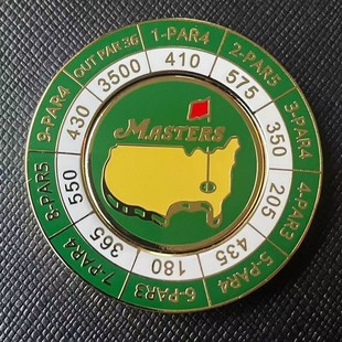 Independent Station New Scorecard Golf Ball Marker Masters Scorecard Golf Ball Marker