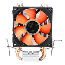 纯铜双热管cpu散热器静音i3i5i7i9i10i11AMDCPU风扇台式机