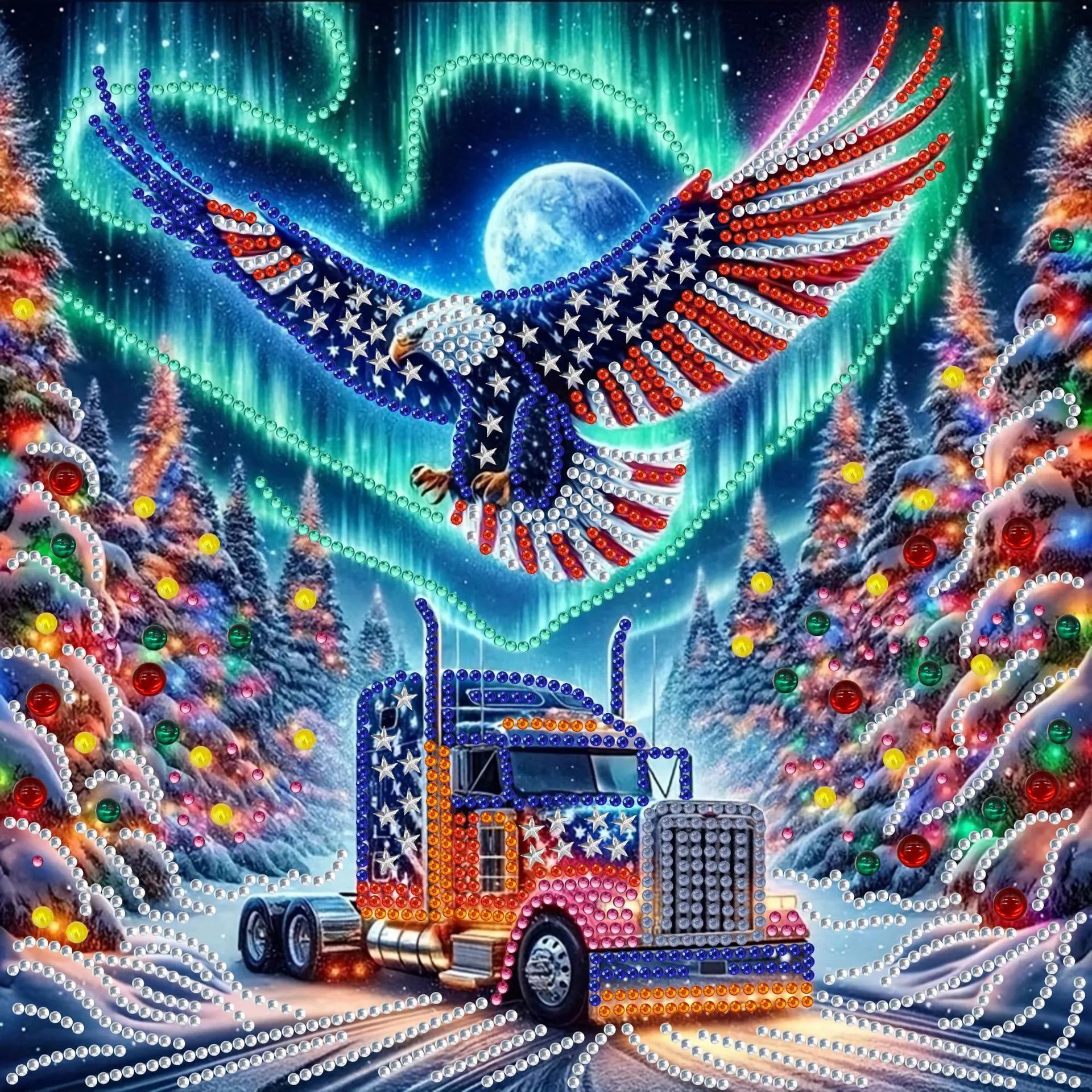 Pintura de Diamantes 5D con Forma Irregular de Princesa de Fantasía, Pintura de Diamantes DIY, Pintura de Diamantes con Puntos de Cristal, 30×30