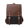 Retro capacious shoulder bag for leisure, backpack, western style