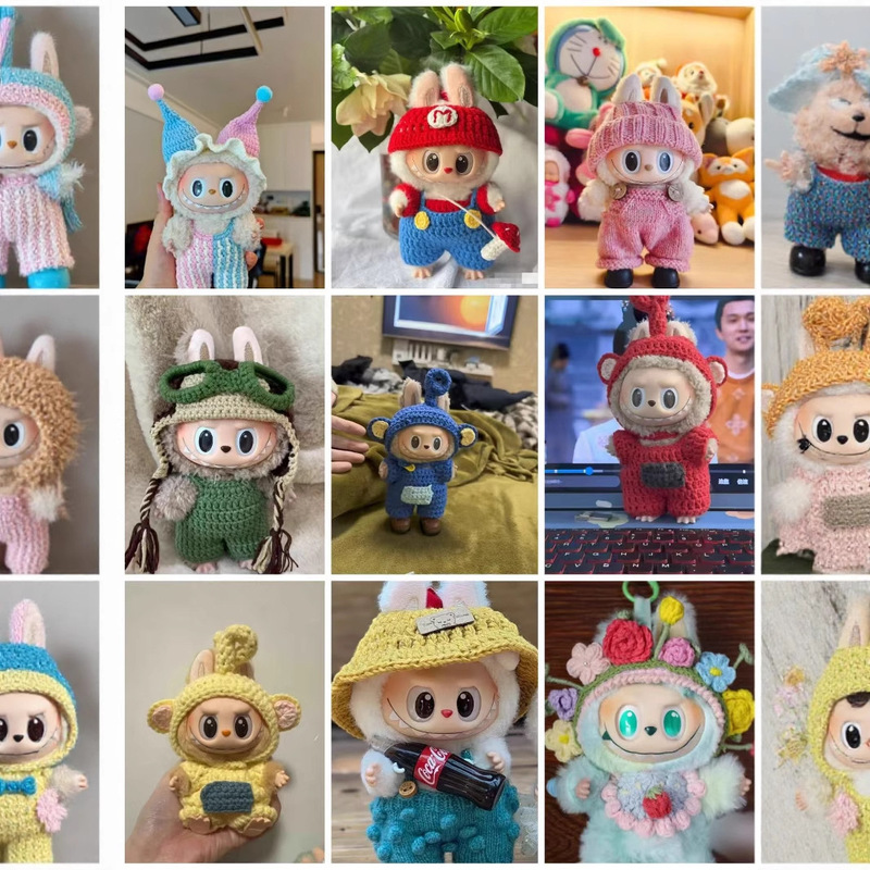 既製ベビー服ラブブベビー服 15-17cm 手作りかぎ針編み服ラブブベビーかわいい装飾アクセサリー|undefined