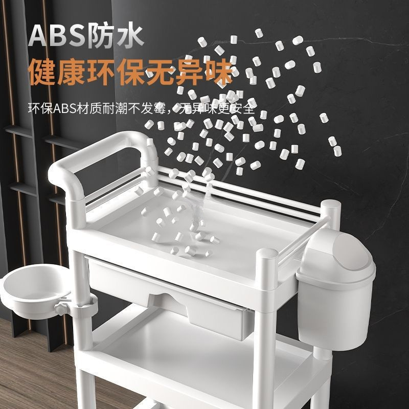 美容室専用トロリー、移動式手押し美容トロリー、収納ラック、器具、家庭用ツールカート|undefined